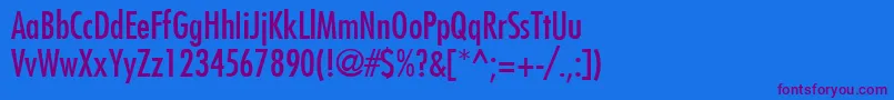ThankYou4 Font – Purple Fonts on Blue Background