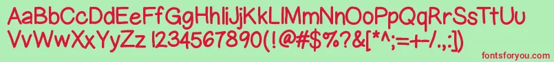 Gelpenupright Font – Red Fonts on Green Background