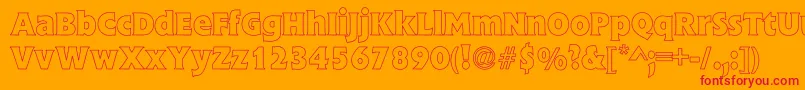 Más sobre la fuente StineBoldHollow fuente StineBoldHollow – Fuentes Rojas Sobre Fondo Naranja