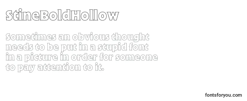 StineBoldHollow-fontti