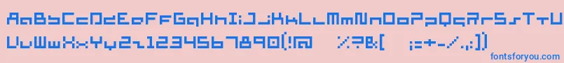 Подробнее о шрифте Supersim Шрифт Supersim – синие шрифты на розовом фоне