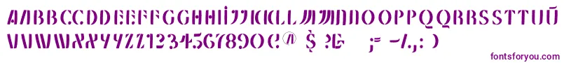 Mklungerfs Font – Purple Fonts on White Background