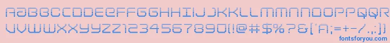 Lightbrigadegrad Font – Blue Fonts on Pink Background