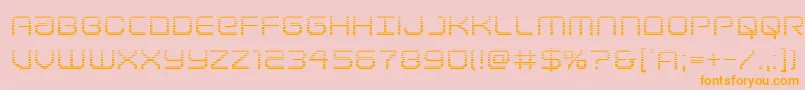 Lightbrigadegrad Font – Orange Fonts on Pink Background