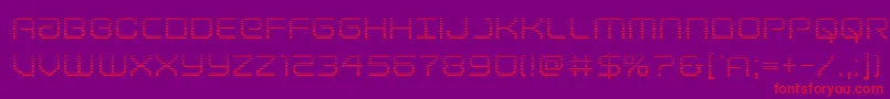 Lightbrigadegrad Font – Red Fonts on Purple Background