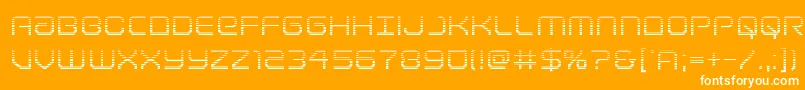 Lightbrigadegrad Font – White Fonts on Orange Background