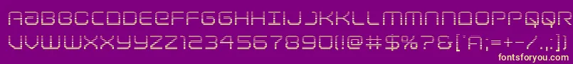 Lightbrigadegrad Font – Yellow Fonts on Purple Background