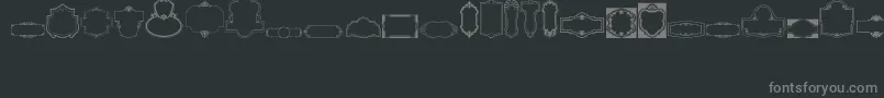 fuente VintagePanels06 – Fuentes Grises Sobre Fondo Negro