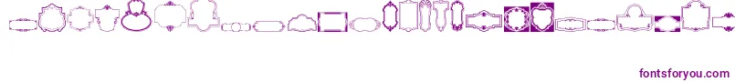 Шрифт VintagePanels06 – фиолетовые шрифты