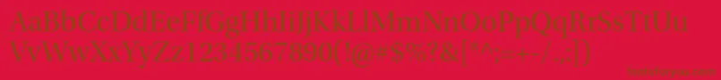 Police UtopiastdSubh – polices brunes sur fond rouge