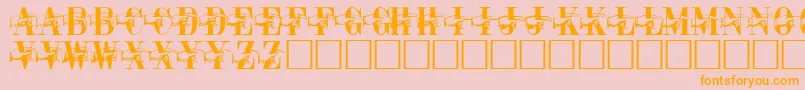 fuente PointageRegular – Fuentes Naranjas Sobre Fondo Rosa