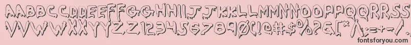 Werebeasts Font – Black Fonts on Pink Background