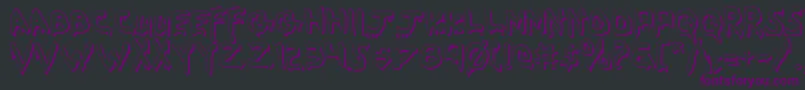Werebeasts Font – Purple Fonts on Black Background