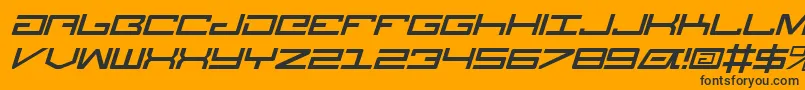 LegionItalic Font – Black Fonts on Orange Background