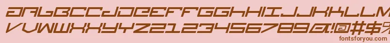 LegionItalic Font – Brown Fonts on Pink Background