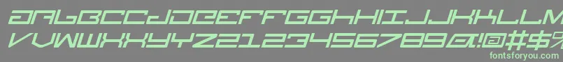 Fonte LegionItalic – fontes verdes em um fundo cinza