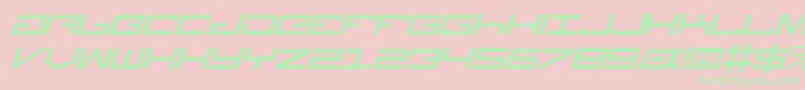 LegionItalic Font – Green Fonts on Pink Background