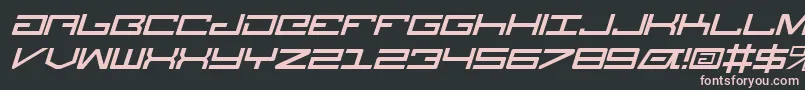 LegionItalic Font – Pink Fonts on Black Background