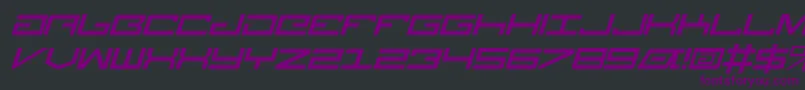 LegionItalic Font – Purple Fonts on Black Background