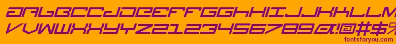 LegionItalic Font – Purple Fonts on Orange Background