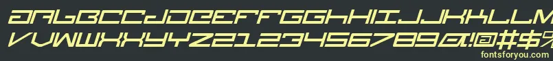 LegionItalic Font – Yellow Fonts on Black Background