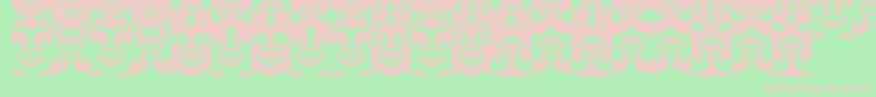 Police Obeystile – polices roses sur fond vert