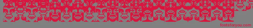Obeystile Font – Red Fonts on Gray Background