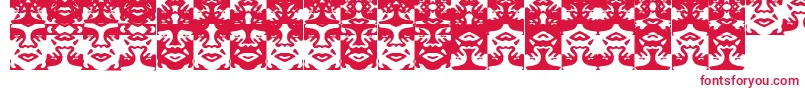 Obeystile Font – Red Fonts on White Background
