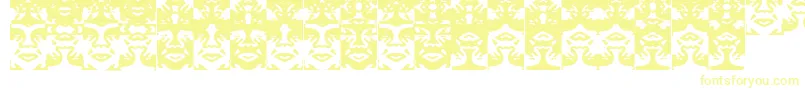 Czcionka Obeystile – żółte czcionki