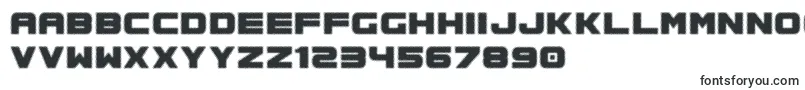 Spac3Halftone-Schriftart – Schwarze Schriften auf weißem Hintergrund