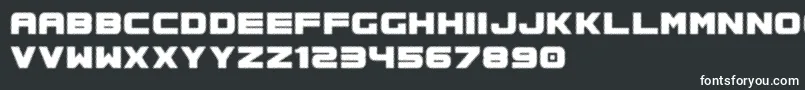 Шрифт Spac3Halftone – белые шрифты на чёрном фоне