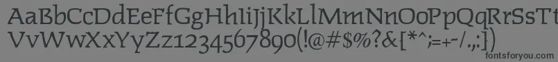 Lipsiantiqua Font – Black Fonts on Gray Background