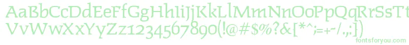 Lipsiantiqua Font – Green Fonts on White Background