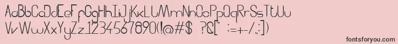 Aggressor Font – Black Fonts on Pink Background