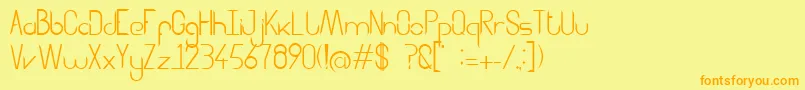 Aggressor Font – Orange Fonts on Yellow Background