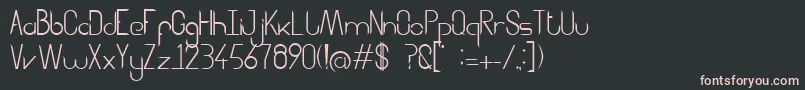 Aggressor Font – Pink Fonts on Black Background