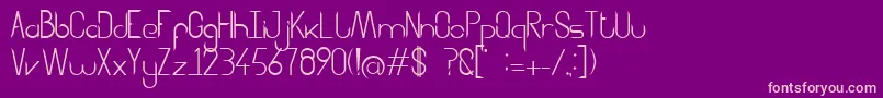 Aggressor Font – Pink Fonts on Purple Background