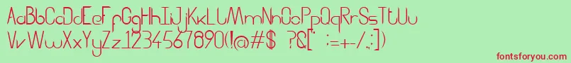 Aggressor Font – Red Fonts on Green Background