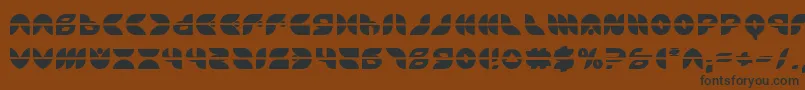 Puff Angel Laser-fontti – mustat fontit ruskealla taustalla