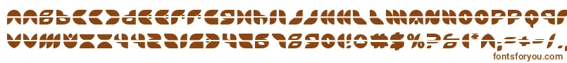 Puff Angel Laser-fontti – ruskeat fontit valkoisella taustalla