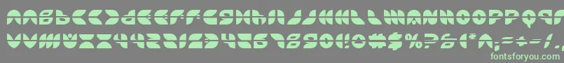 Puff Angel Laser-Schriftart – Grüne Schriften auf grauem Hintergrund