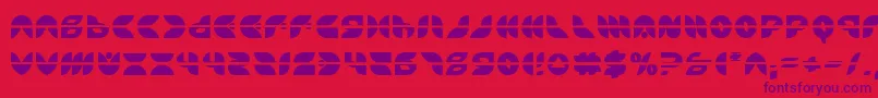 Puff Angel Laser Font – Purple Fonts on Red Background