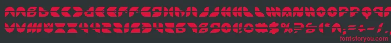 Puff Angel Laser Font – Red Fonts on Black Background