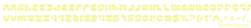 フォントPuff Angel Laser – 黄色のフォント