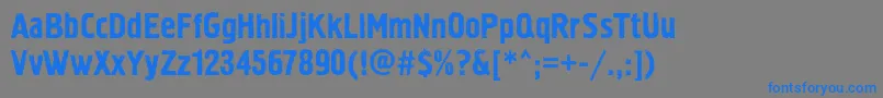 Pollock2c Font – Blue Fonts on Gray Background