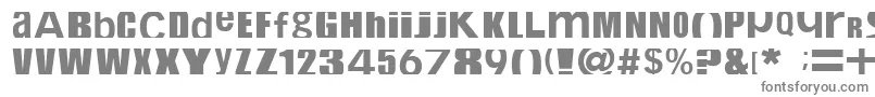 Czcionka Cropfont – szare czcionki