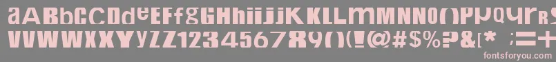 Cropfont Font – Pink Fonts on Gray Background