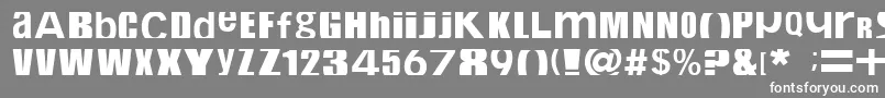 Cropfont-fontti – valkoiset fontit harmaalla taustalla