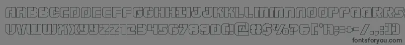 Supersubmarineout Font – Black Fonts on Gray Background