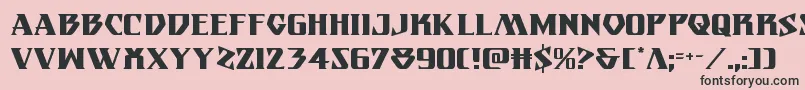 Eternalknight Font – Black Fonts on Pink Background